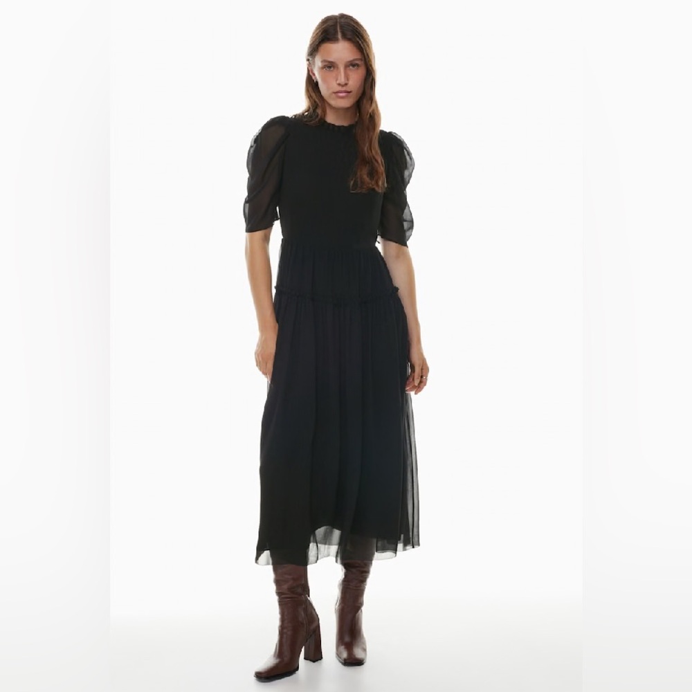 New Aritzia Wilfred Parlour Chiffon fit-and-flare maxi dress Size 4